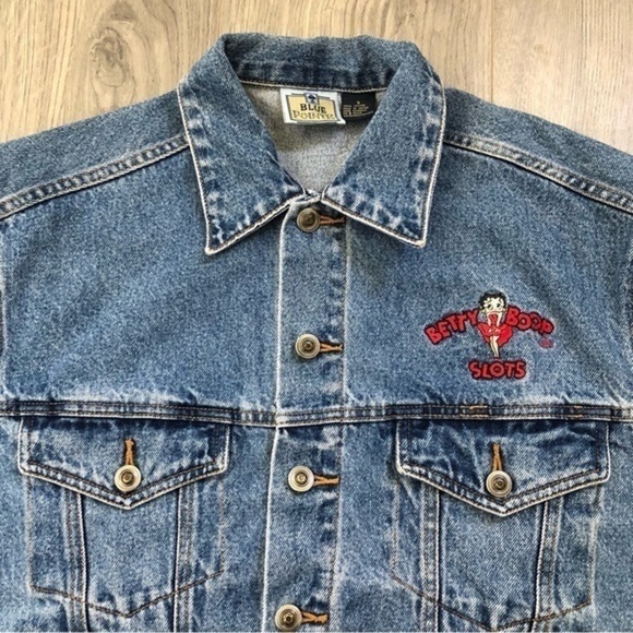 Blue Pointe Betty Boop Denim Jacket - Picture 1 of 10